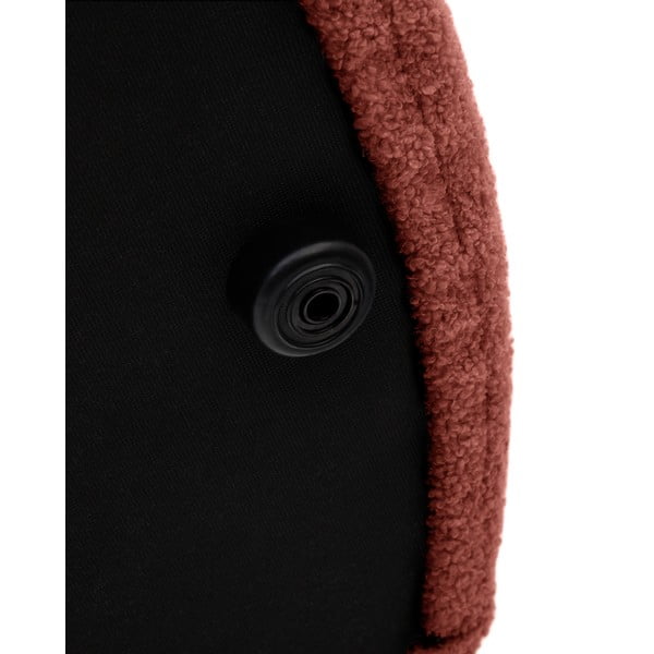 Terakotos spalvos iš boucle pufas Kaeli – Kave Home-image-4