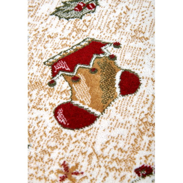 Iš medvilnės mišinio kilimas raudonos spalvos su Kalėdų motyvu 160x230 cm Toy's Delight Red Christmas – Villeroy&Boch-image-3