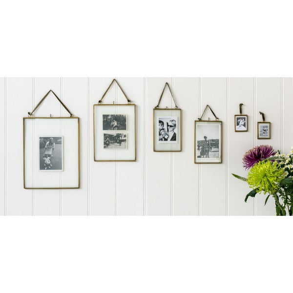 Iš metalo pastatomas rėmas auksinės spalvos 20x37,5 cm – Rex London-image-1