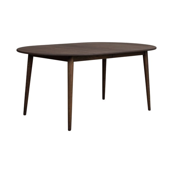 Iš ąžuolo masyvo prailginamas valgomojo stalas tamsiai rudos spalvos 105x170 cm Tyler – Rowico-image-4