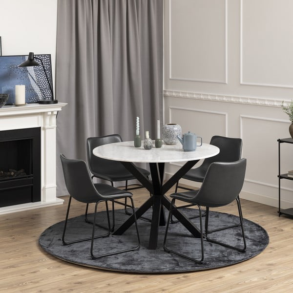 Valgomojo stalas su marmuriniu stalviršiu Actona Heaven, ⌀ 110 cm-image-1