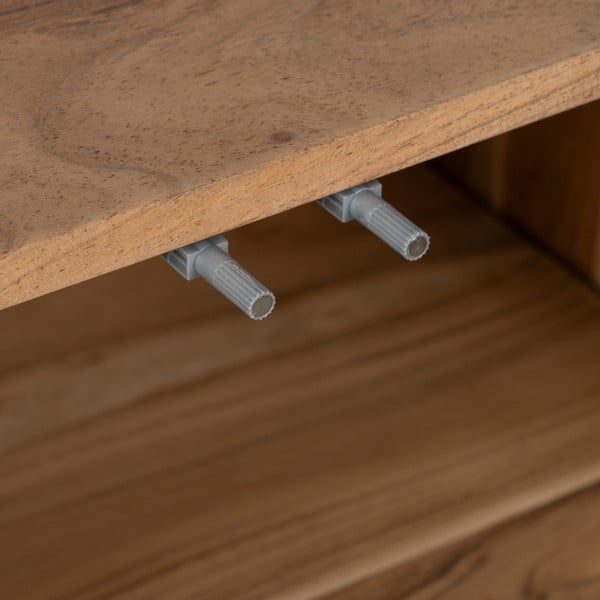 Natūralios spalvos iš akacijos masyvo vitrina 180x80x40 cm Creel – Ixia-image-3