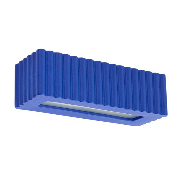 Mėlynos spalvos iš keramikos sieninė lempa Rivena – Sollux