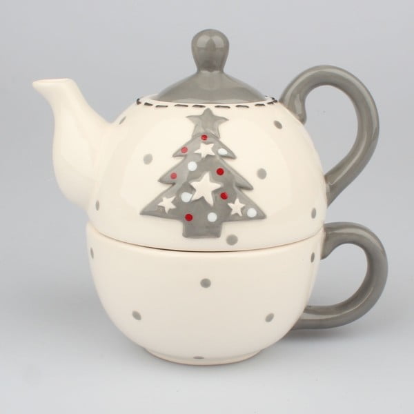 Keraminis arbatinukas su puodeliu Dakls Kalėdos