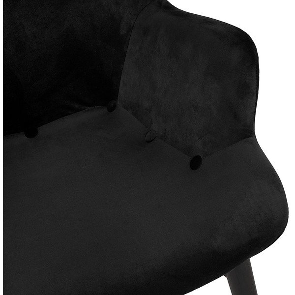 Juodas fotelis Wahou - Kokoon-image-1