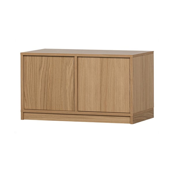TV spintelių komplektas natūralios spalvos iš ąžuolo 264x88 cm Modulair – vtwonen-image-4