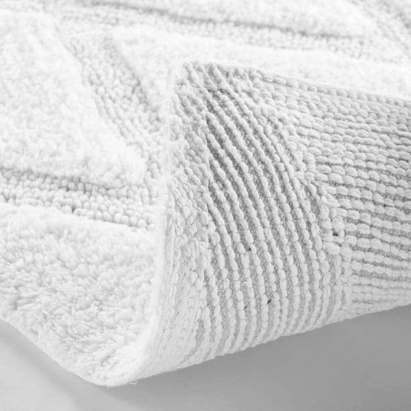 Baltos spalvos vonios kilimėlis 50x80 cm Thais – douceur d'intérieur-image-2