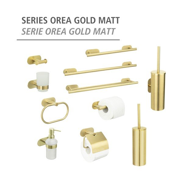 Aukso spalvos nerūdijančio plieno tualeto šepetys Orea Gold - Wenko-image-4