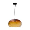 Gintarinės spalvos iš stiklo kabantis šviestuvas ø 40 cm su stiklo gaubtu Balma – Kave Home