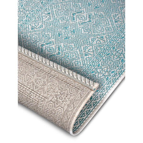 Turkio ir smėlio spalvos lauko kilimas NORTHRUGS Cuadrado, 70 x 300 cm-image-4