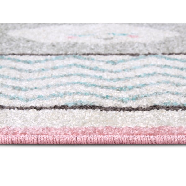 Vaikiškas kilimas baltos spalvos/rožinės spalvos 160x235 cm Bouncy – Hanse Home-image-2