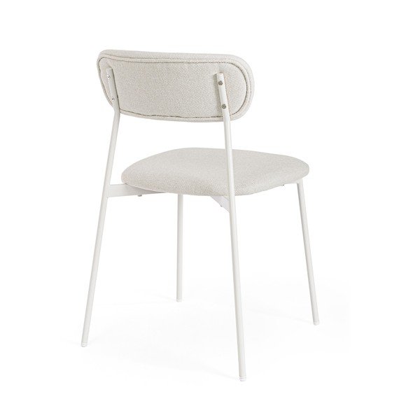 Baltos spalvos iš audinio valgomojo kėdė Inka – Yes Everyday-image-4