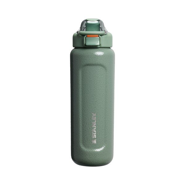 Žalios spalvos iš nerūdijančio plieno butelis Kelioninis buteliukas 700 ml Wellspring Bottle Hammertone Green – Stanley