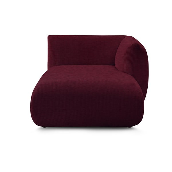Modulinė sofa bordo spalvos iš kordinio velveto (su dešiniuoju kampu) Lecomte – Bobochic Paris