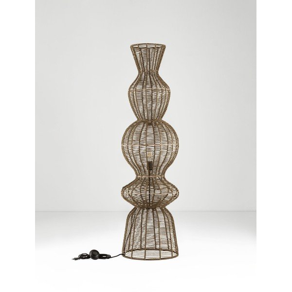Natūralios spalvos iš virvės pastatomas šviestuvas (aukštis 136 cm) Breena – Nova Luce-image-3