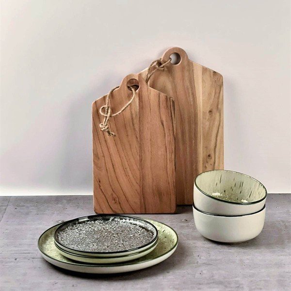 Juodos spalvos/kreminės spalvos desertinė iš akmens masės lėkštė ø 20 cm Gravel – ONA-image-1