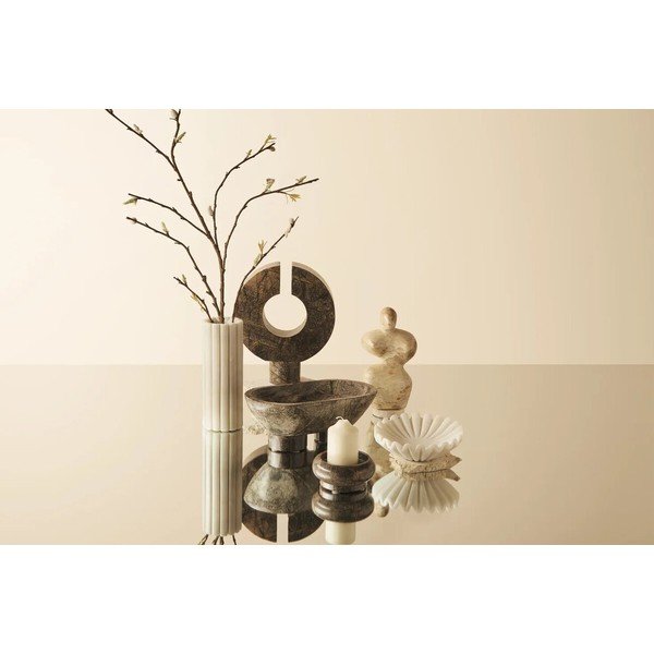 Baltos spalvos iš marmuro vaza (aukštis 20 cm) Savio – Premier Housewares-image-4