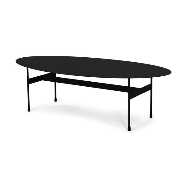 Juodos spalvos iš metalo kavos staliukas 39x120 cm Mira – Spinder Design
