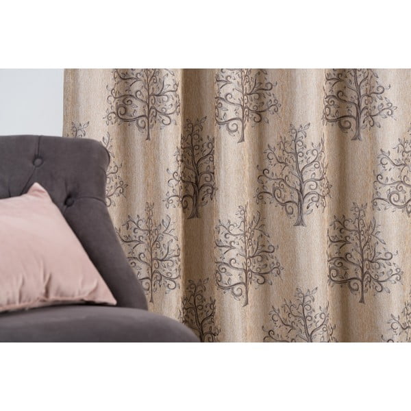 Užuolaida rudos spalvos/smėlio spalvos 140x260 cm Erinn – Mendola Fabrics-image-2