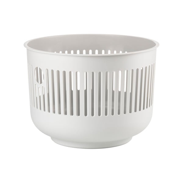 Šviesiai pilkos spalvos iš plastiko skalbinių krepšys 35 l Ume – Zone