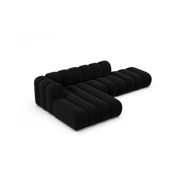 Kampinė sofa antracito spalvos (su kairiuoju kampu) Lupine – Micadoni Home-image-2