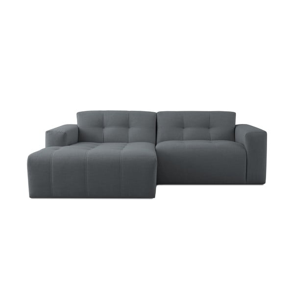 Kampinė sofa tamsiai pilkos spalvos (su kairiuoju kampu) Maxel – Scandic