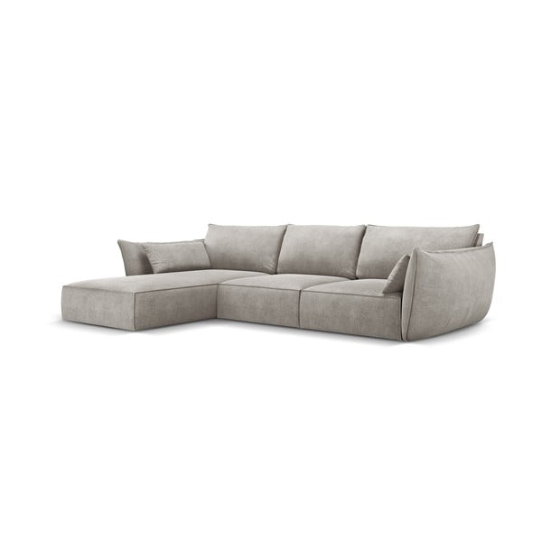 Šviesiai pilka kampinė sofa (kairysis kampas) Vanda - Mazzini Sofas-image-2