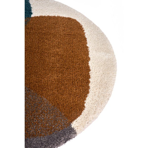 Apvalios formos kilimas rudos spalvos ø 160 cm Arti – Hanse Home-image-4