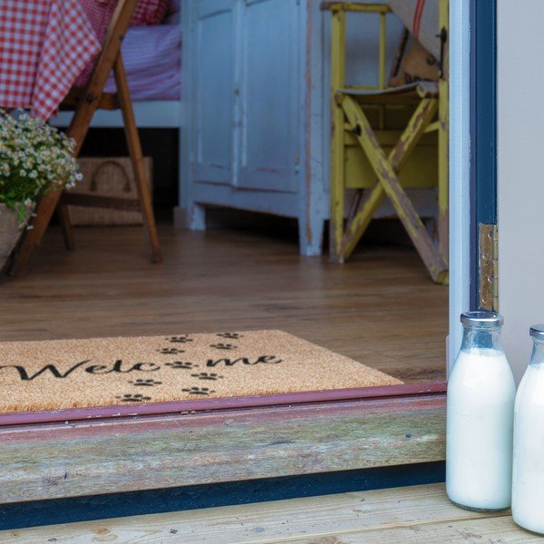 Iš kokoso pluošto grindų kilimėlis 60x90 cm Welcome Paws – Artsy Doormats-image-3