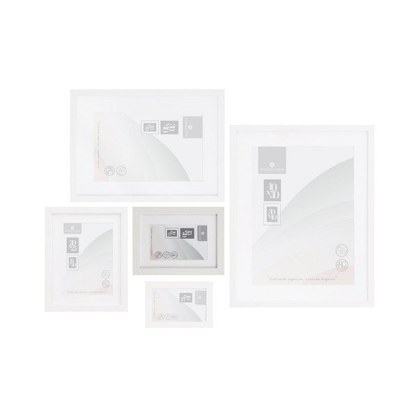 Baltos spalvos pastatomas/pakabinamas rėmas 17,5x22,5 cm Sencillo – Casa Selección-image-1