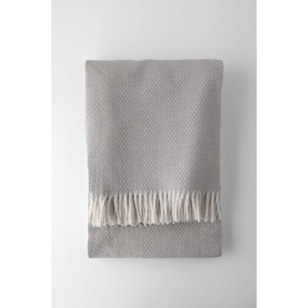 Šviesiai pilkas pledas su medvilne Euromant Zen, 140 x 160 cm