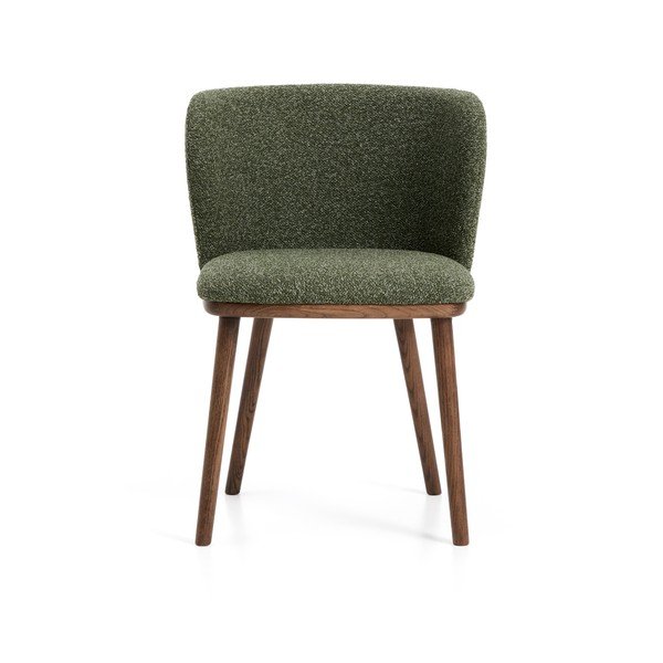 Žalios spalvos iš audinio valgomojo kėdė Ciselia – Kave Home-image-4