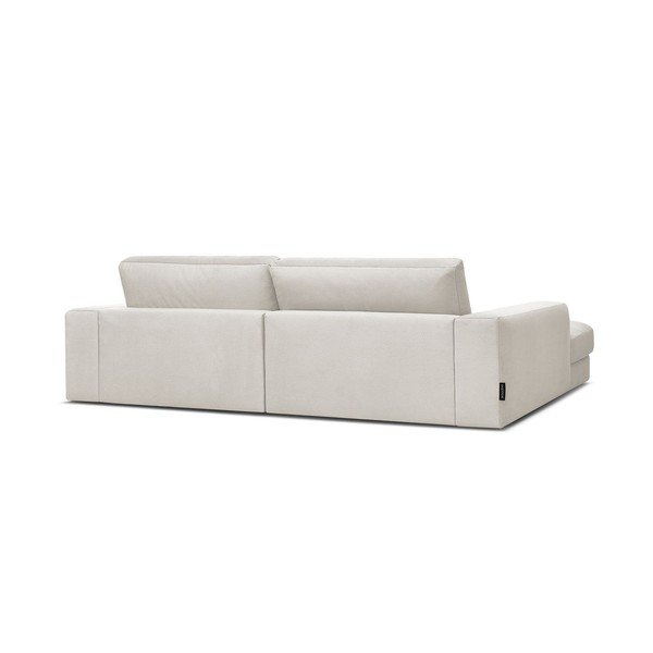 Smėlio spalvos kampinė sofa iš velveto (su kairiuoju kampu/su gultu) Sierra – Bobochic Paris-image-4