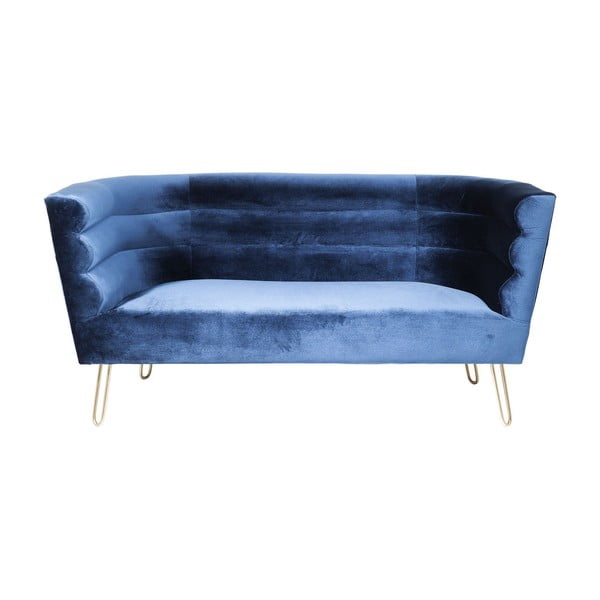 Mėlyna dvivietė sofa "Kare Design Monaco