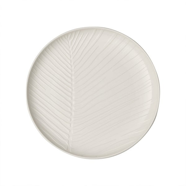 Balta porcelianinė lėkštė Villeroy & Boch Leaf, ⌀ 24 cm