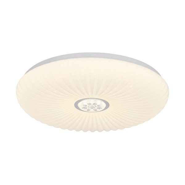 Baltos spalvos lubinis šviestuvas LED su nuotolinio valdymo funkcija/su pritemdymo funkcija 38x38 cm Perola – Candellux Lighting-image-1