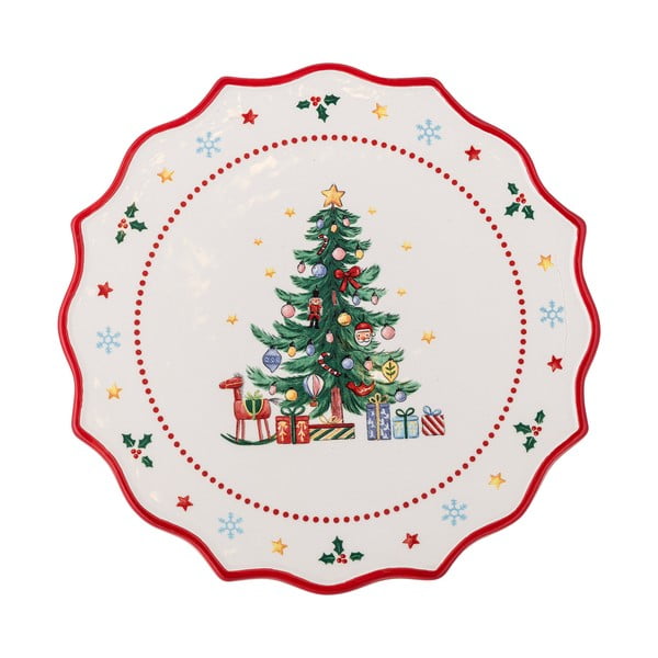 Iš keramikos desertų stovas su Kalėdų motyvu Naive – Bloomingville-image-2