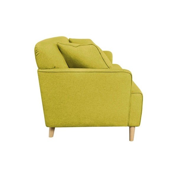 Geltona dviejų vietų sofa "Kooko Home Funk-image-2