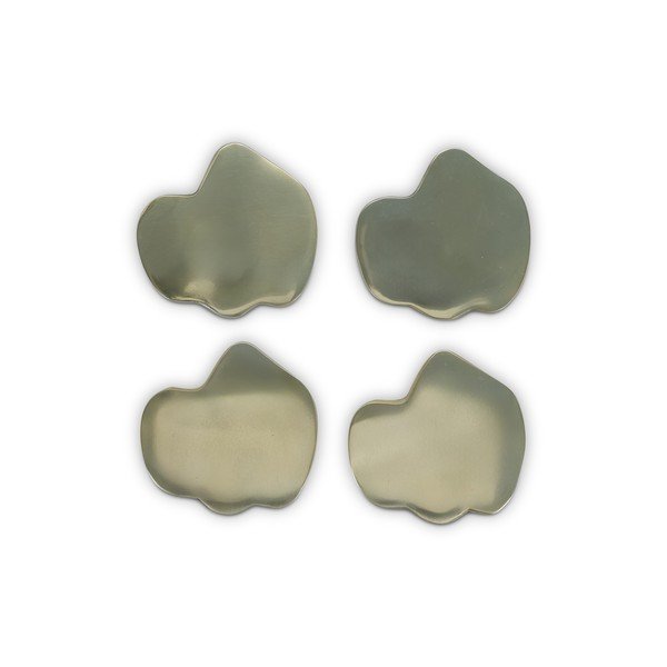 Auksinės spalvos iš metalo padėkliukai 4 vnt. Charm – S|P Collection
