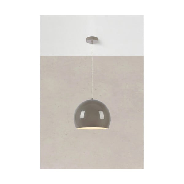 Pilkai smėlinės spalvos kabantis šviestuvas ø 28 cm su metaliniu gaubtu Pop – Markslöjd-image-3