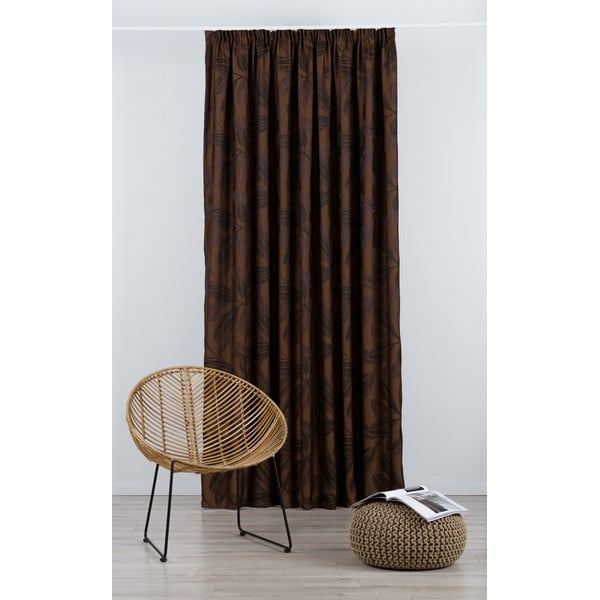 Užuolaida tamsiai rudos spalvos 210x245 cm Nydia – Mendola Fabrics