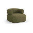 Iš boucle krėslas žalios spalvos Jenny – Micadoni Home
