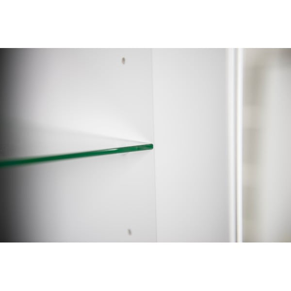 Pilka vitrina su ąžuolinėmis kojomis Tenzo Dot, aukštis 175 cm-image-1