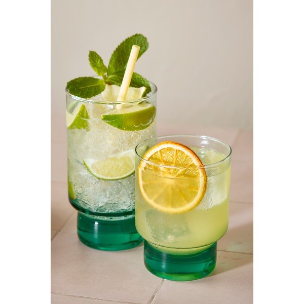 Iš perdirbto stiklo stiklinės 6 vnt. kokteiliams 500 ml Revera – BonBistro-image-1