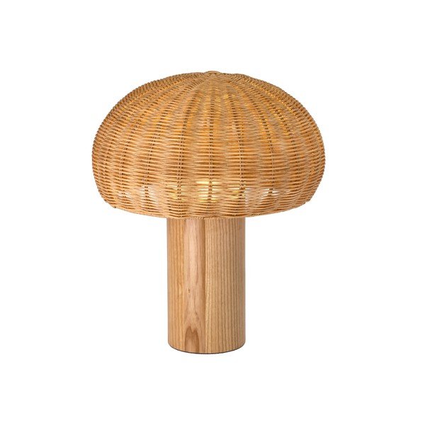 Stalinis šviestuvas natūralios spalvos LED (aukštis 32 cm) su rotango gaubtu – Villa Collection-image-1