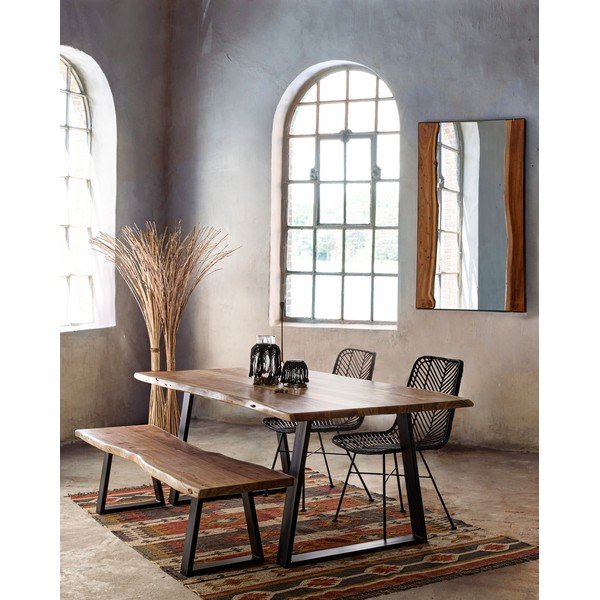 Natūralios spalvos medžio masyvo suolas Artur – Bizzotto-image-1