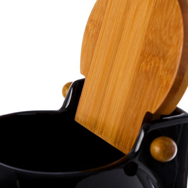 Juodas druskos indelis su dangteliu Unimasa Ceramic, 700 ml-image-3