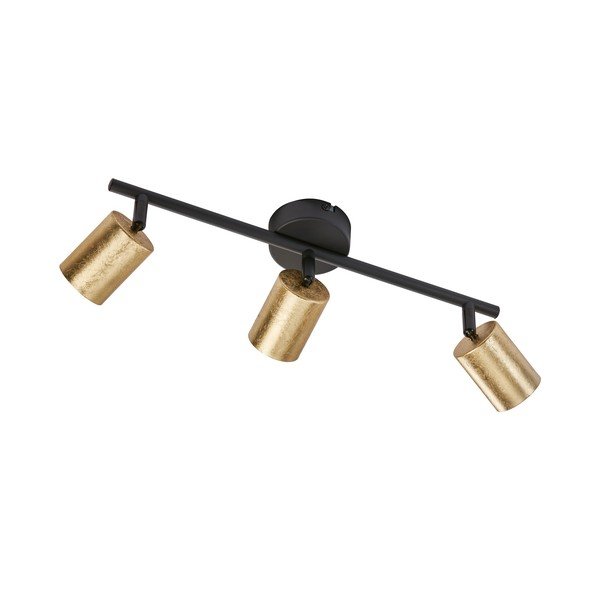 Lubinis šviestuvas juodos spalvos/auksinės spalvos ø 8 cm su metaliniu gaubtu Vano – Fischer & Honsel