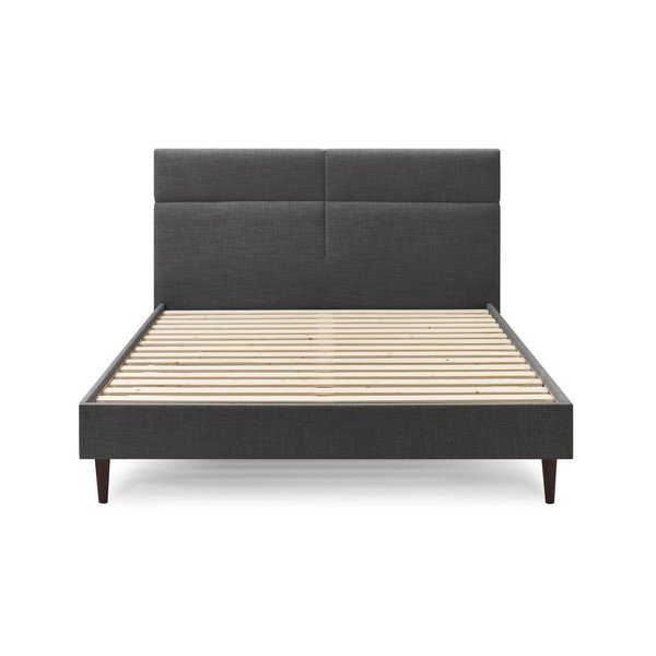 Juoda dvigulė lova Bobochic Paris Elyna Dark, 180 x 200 cm-image-1