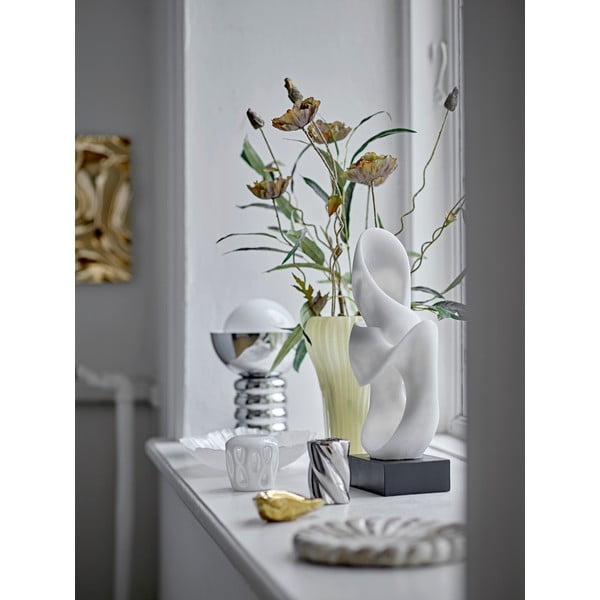 Sidabrinės spalvos stalinis šviestuvas (aukštis 32 cm) su stiklo gaubtu Spike – Bloomingville-image-4